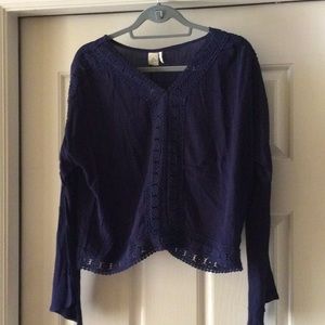 Paper Crane blue top, medium